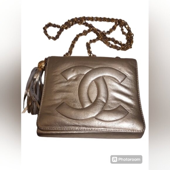 Crossbody Bag - Metallic Gold - CC -Style- - Picture 2 of 13